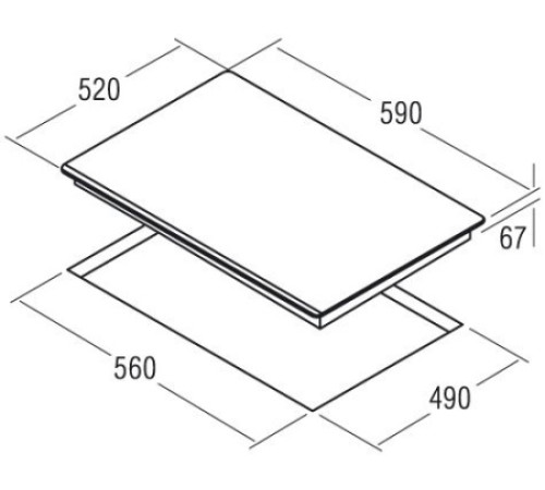 Встраиваемая электрическая варочная панель CATA T 604 WH
