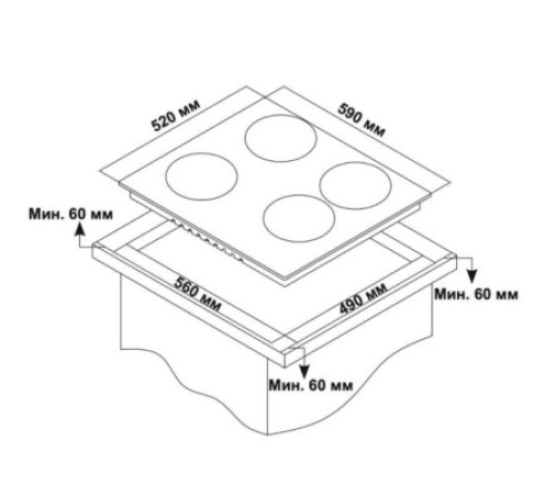 Варочная поверхность DELVENTO V60V41O220