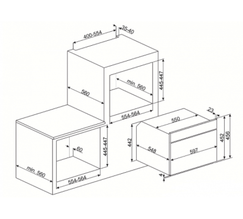 Электрический духовой шкаф SMEG sf4920mcp