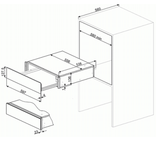 Шкаф для подогрева посуды SMEG CTP1015