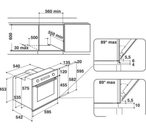 Духовой шкаф WHIRLPOOL  akz6200/ix