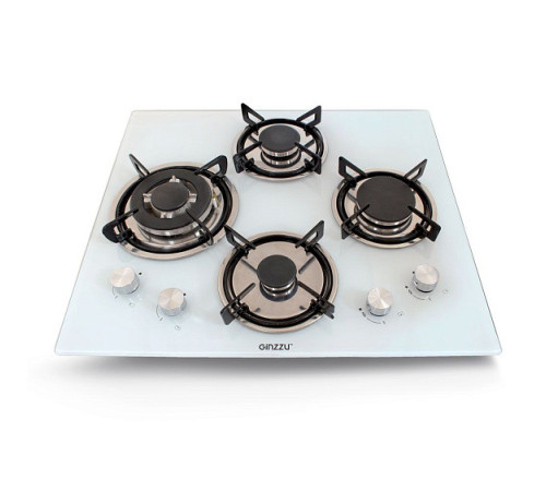 Встраиваемая газовая варочная панель Ginzzu HCG-441 белый
