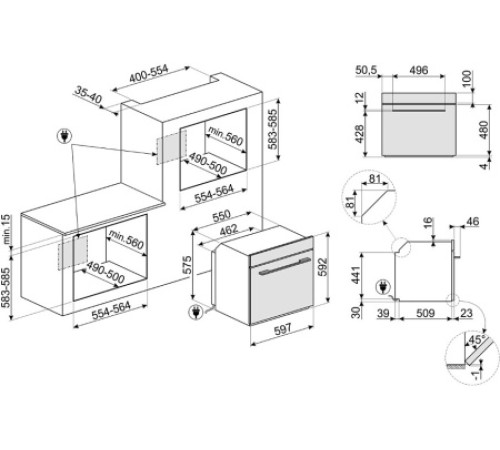 Духовой шкаф SMEG SO6104S4PS