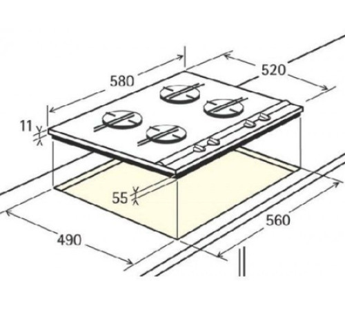 Поверхность AEG fm 6300 gan