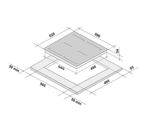 Варочная поверхность KRONA Eterno 60 BL