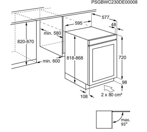 Винный шкаф AEG AWUD040B8B