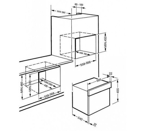 Микроволновая печь SMEG sc45mb2