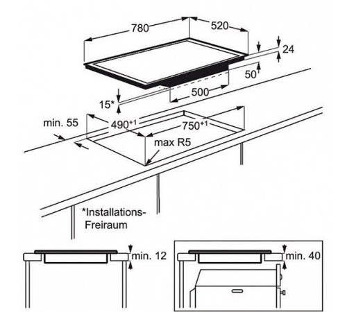 Поверхность AEG  hk587440fb