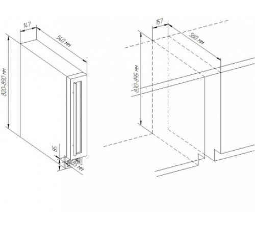 Винный шкаф Cavanova CV07KT