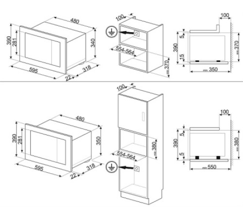 Микроволновая печь SMEG FMI120G