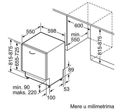 Посудомоечная машина BOSCH SMV46KX55E