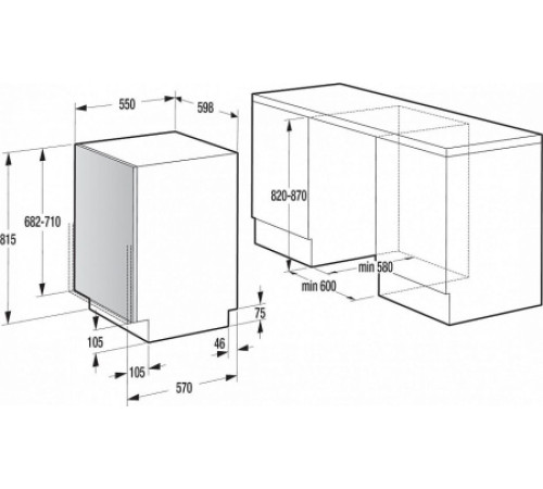 Встраиваемая посудомоечная машина GORENJE gv 63311