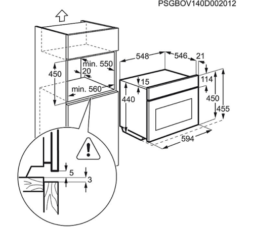 Духовой шкаф AEG  km5840300m