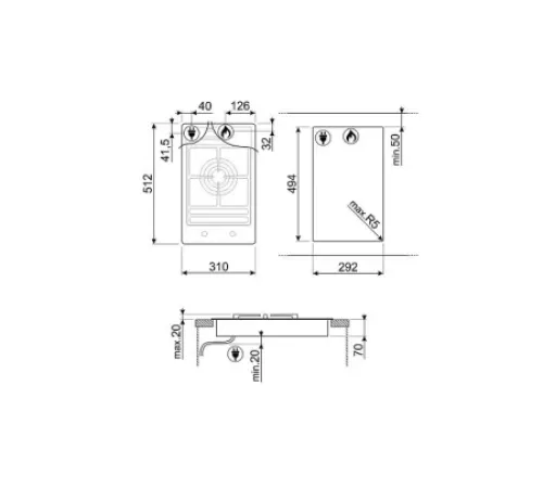 Варочная поверхность SMEG PGF31G2