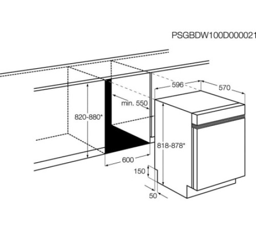 Посудомоечная машина встраиваемая полноразмерная AEG f 65000 vi