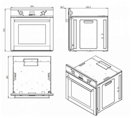 Духовой шкаф ZORG Technology BE4 black