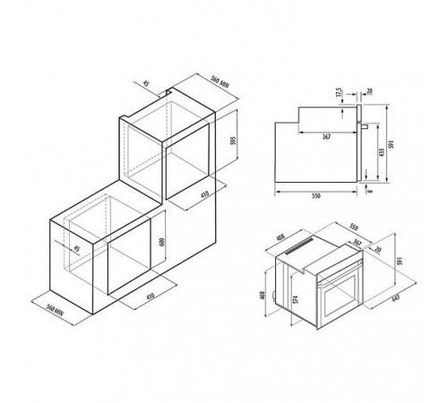 Духовой шкаф FORNELLI FEA 45 Breve WH