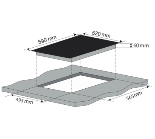 Варочная поверхность KONIGIN Lacerta I604 SB2BK