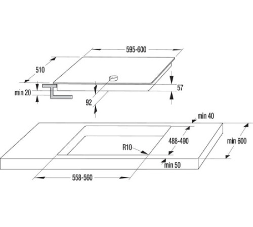 Индукционная стеклокерамическая панель Gorenje IK 640 CLB