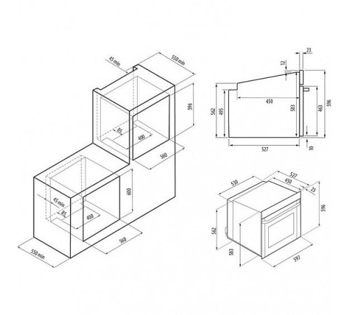 Духовой шкаф KRONA MERLETTO 60 AN