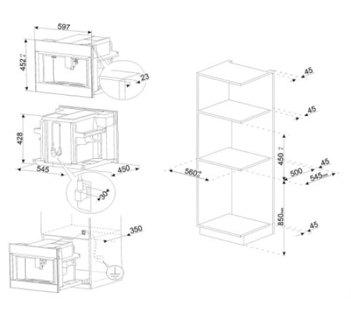 Кофемашина SMEG CMS4303XRU