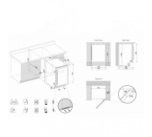 Винный шкаф DUNAVOX DAUF-46.138B
