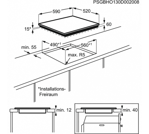 Электрическая поверхность ZANUSSI zei5680fb
