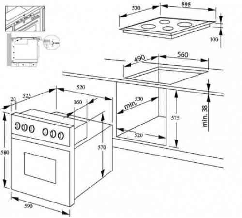 Духовой шкаф RICCI RGO-650IX