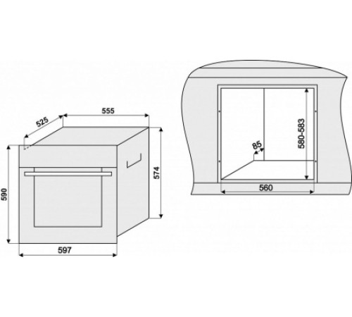 Духовой шкаф KRONASTEEL igg 1646 keg inox