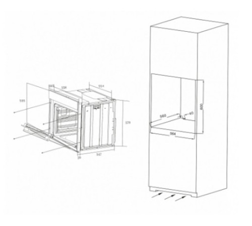 Духовой шкаф CANDY COXP08LTBX