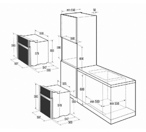Электрический духовой шкаф GORENJE bo635e20b-2