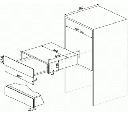 Ящик сомелье SMEG CPS615NX