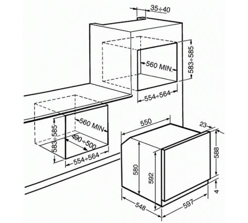 Духовой шкаф SMEG sfp120s-1