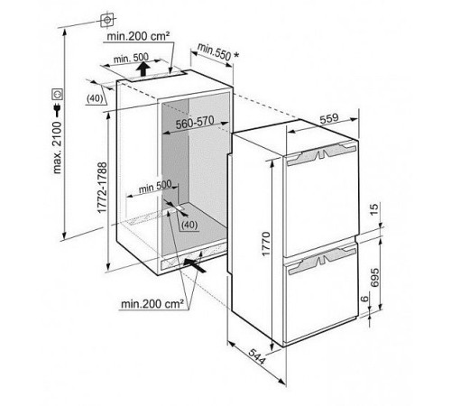 Холодильник LIEBHERR ICBN 3376-22 001