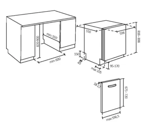 Посудомоечная машина CANDY CI 4E7L0W-08