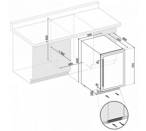 Винный шкаф DUNAVOX DAU-46.146DW