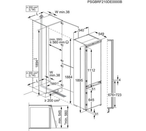 Холодильник ELECTROLUX ENC8MC19S