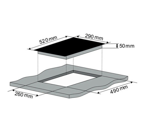 Варочная поверхность KONIGIN Draco C302 TBK