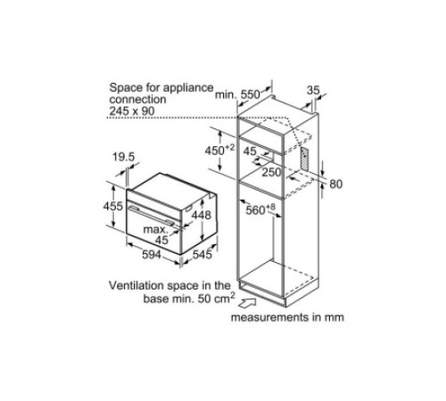 Встраиваемая микроволновая печь Bosch CFA634GS1