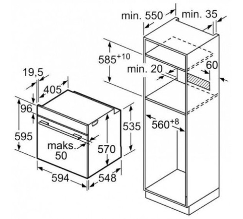 Духовой шкаф Bosch HBA 374EB0 черный