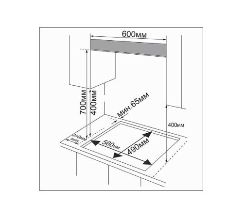 Варочная поверхность BRAVO FGH60S4 B