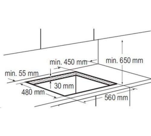 Поверхность ZANUSSI zgg 65414 ca