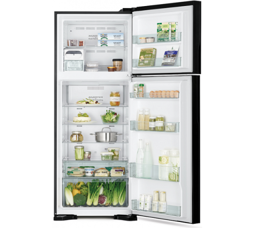 Холодильник HITACHI R-VG 542 PU7 GBK черное стекло