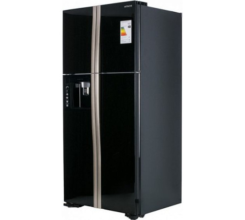 Холодильник  HITACHI r-w662 pu3 gbk черный