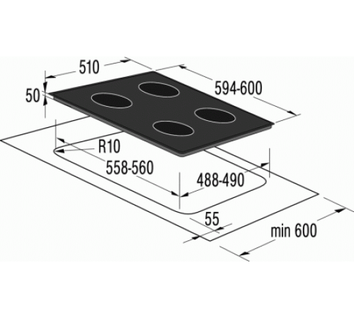Поверхность GORENJE ect 6 syw