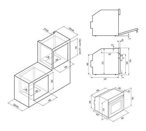 Духовой шкаф KRONA ROMANA 60 BL