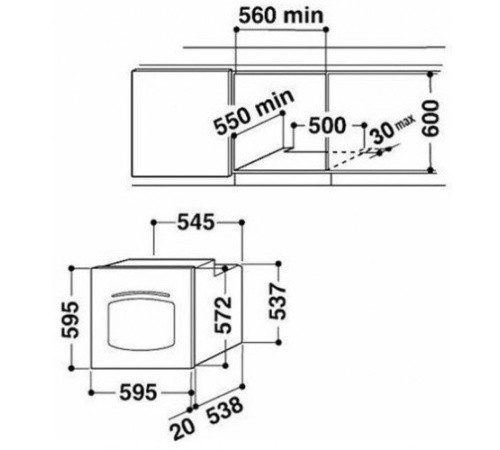 Электрический духовой шкаф WHIRLPOOL akp 255/na