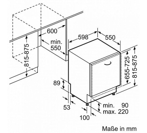 Встраиваемая посудомоечная машина Bosch SMV 46 KX 00 E