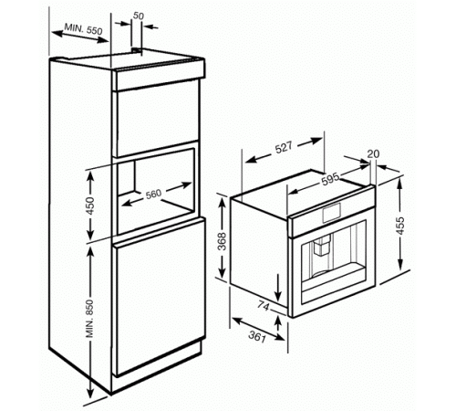 Кофемашина SMEG CMSC451NE