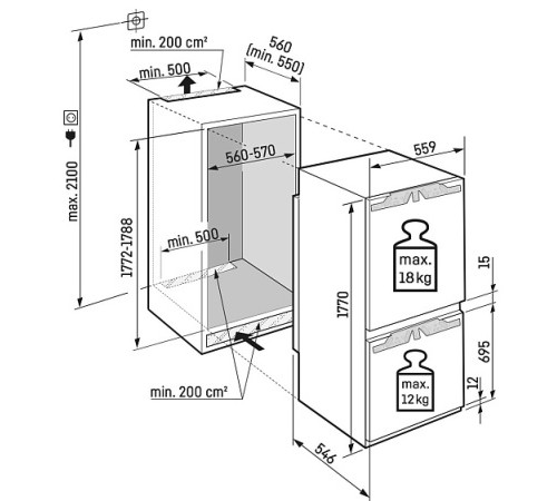Холодильник LIEBHERR ICNdi 5153